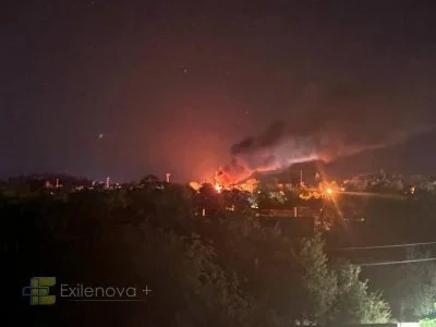 В Енгельсі Саратовської області після атаки дронів спалахнув військовий аеродром (відео)